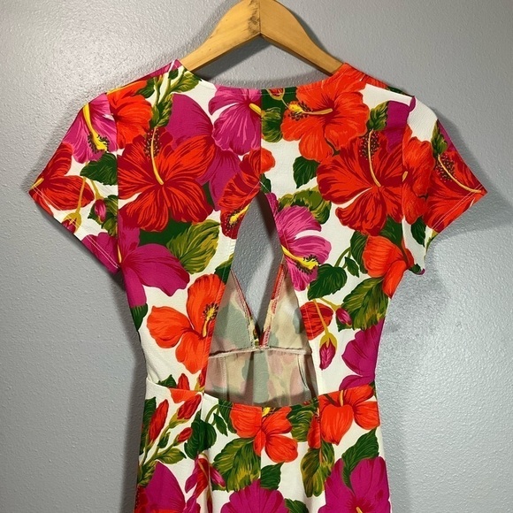 Show Me Your MuMu Hawaiian IBIZA DRESS Floral Size XSmall - Picture 8 of 11